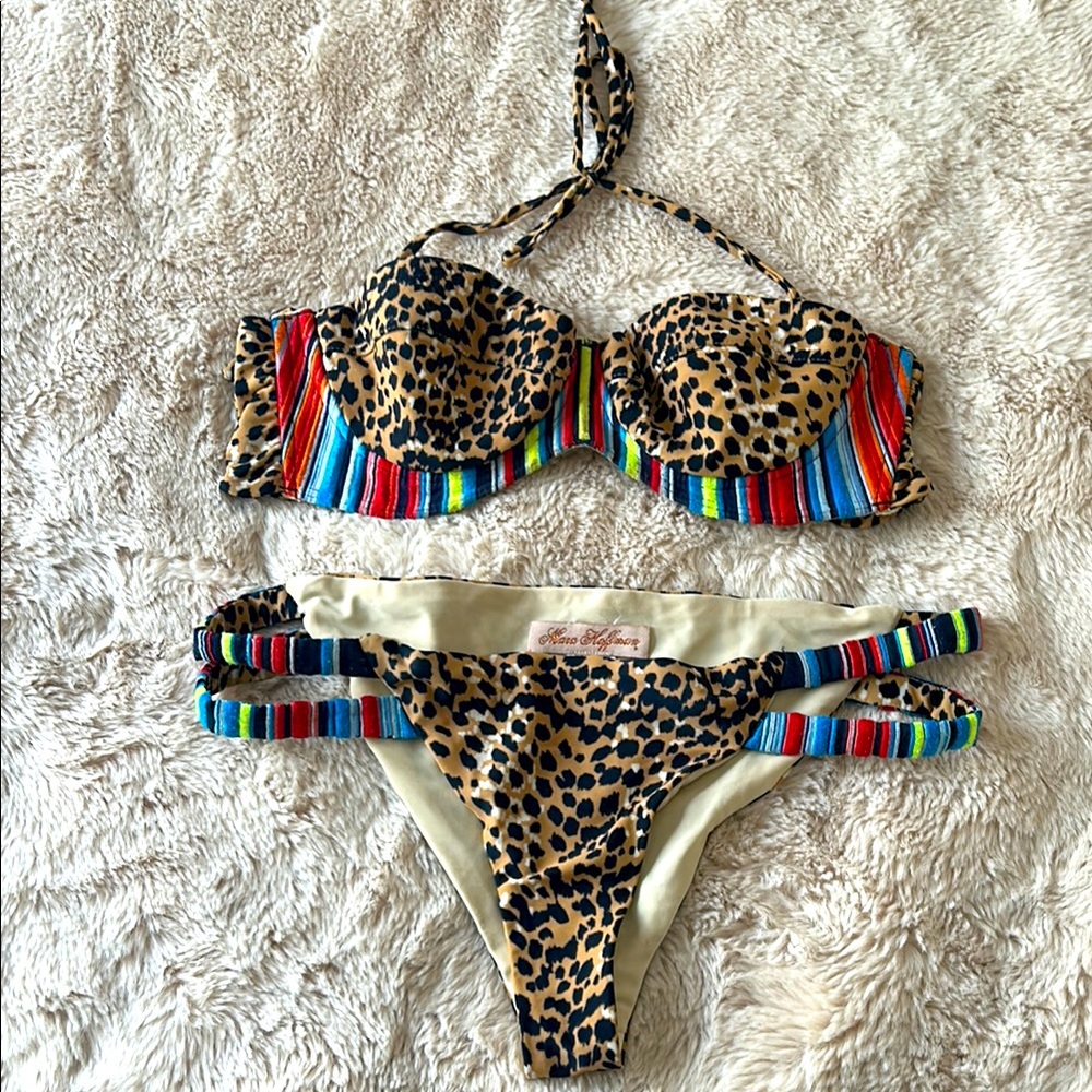 Mara Hoffman Leopard Print Bikini